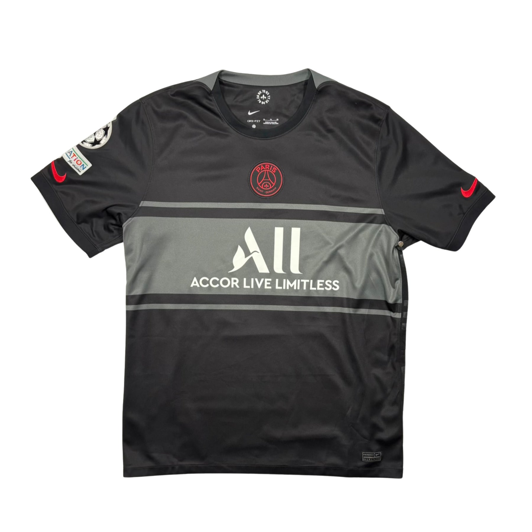 2021/22 - PSG Paris Saint Germain - Third - HAKIMI #2 (XL)