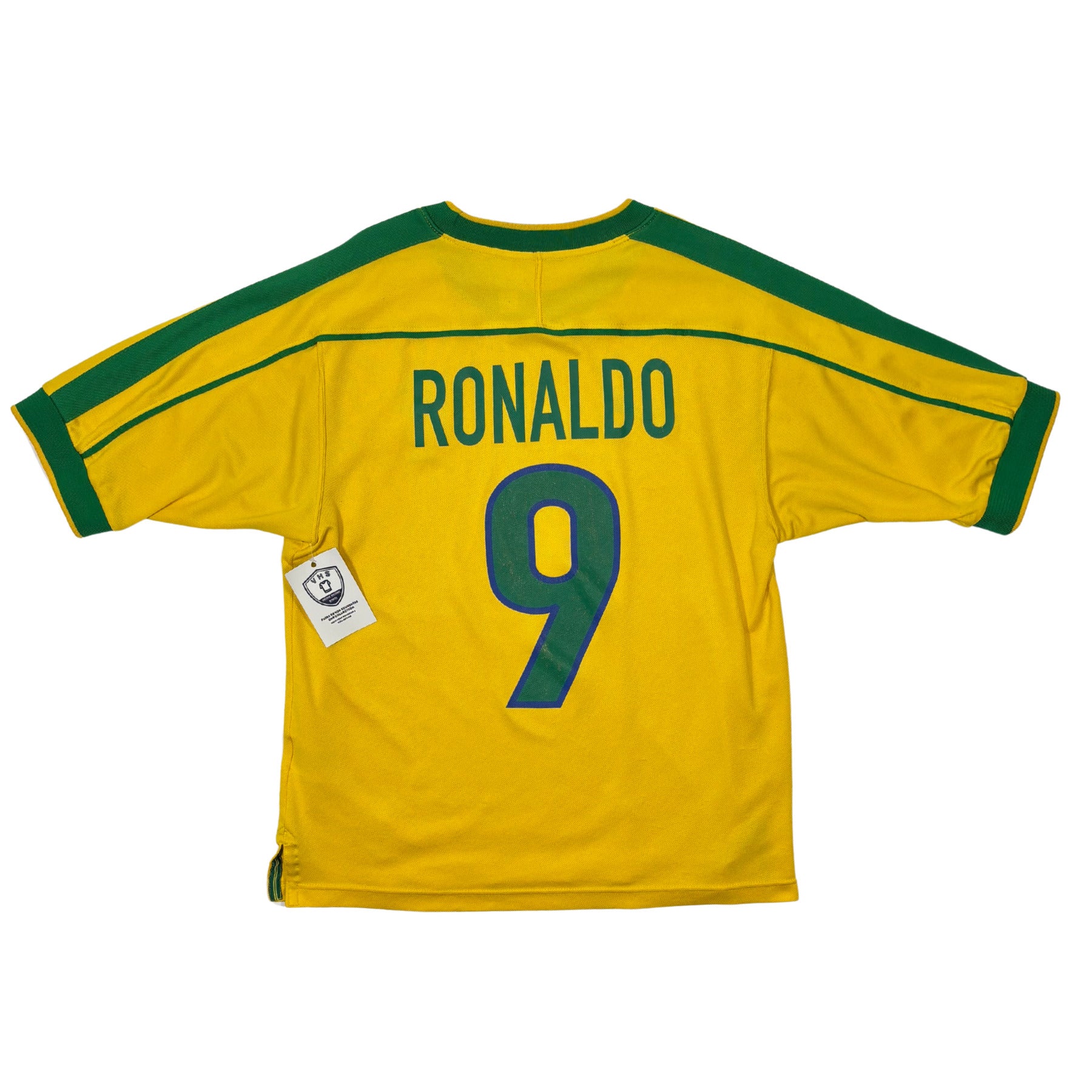 98 ブラジル代表 ホーム 9 ロナウド L Vintage 1998/99 Brazil Home Shirt - RONALDO #9 (S) – Vintage