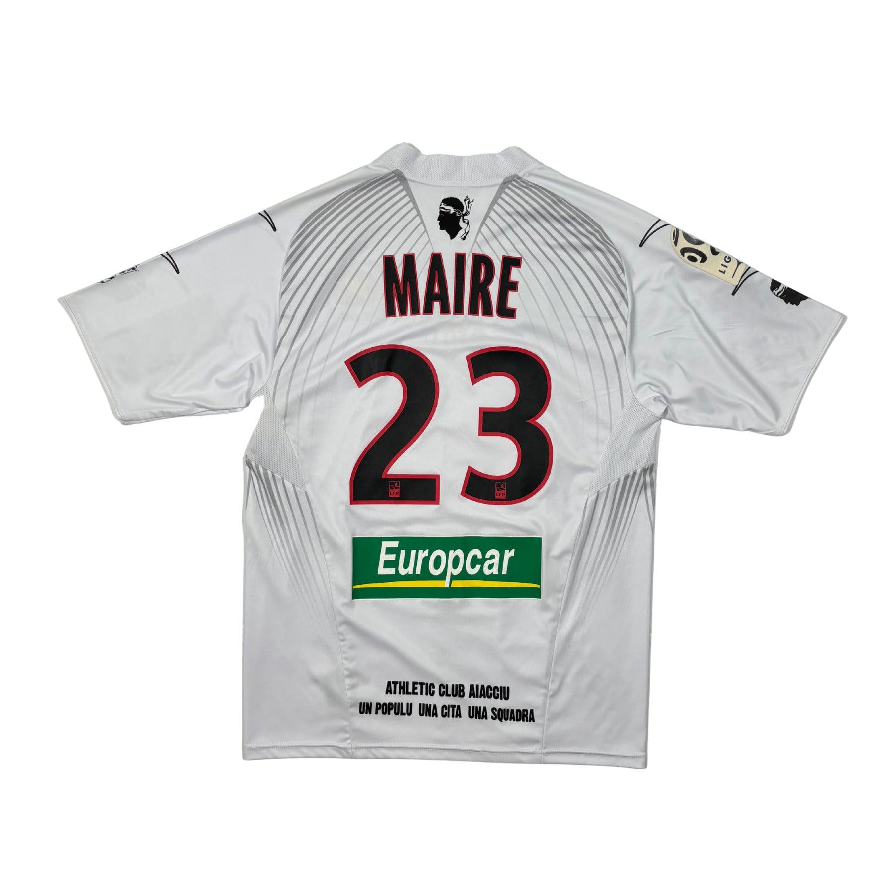2011/12 - AC Ajaccio - Extérieur - "Porté" MAIRE #23 (L)