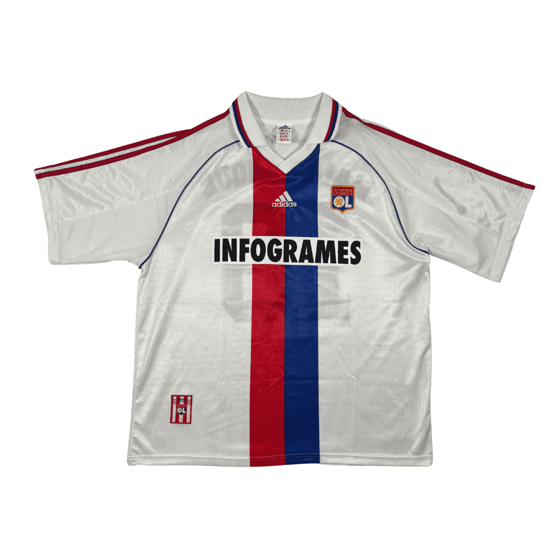 1998/00 - Olympique Lyonnais - Domicile - "Préparé" MALBRANQUE #18 (XL)