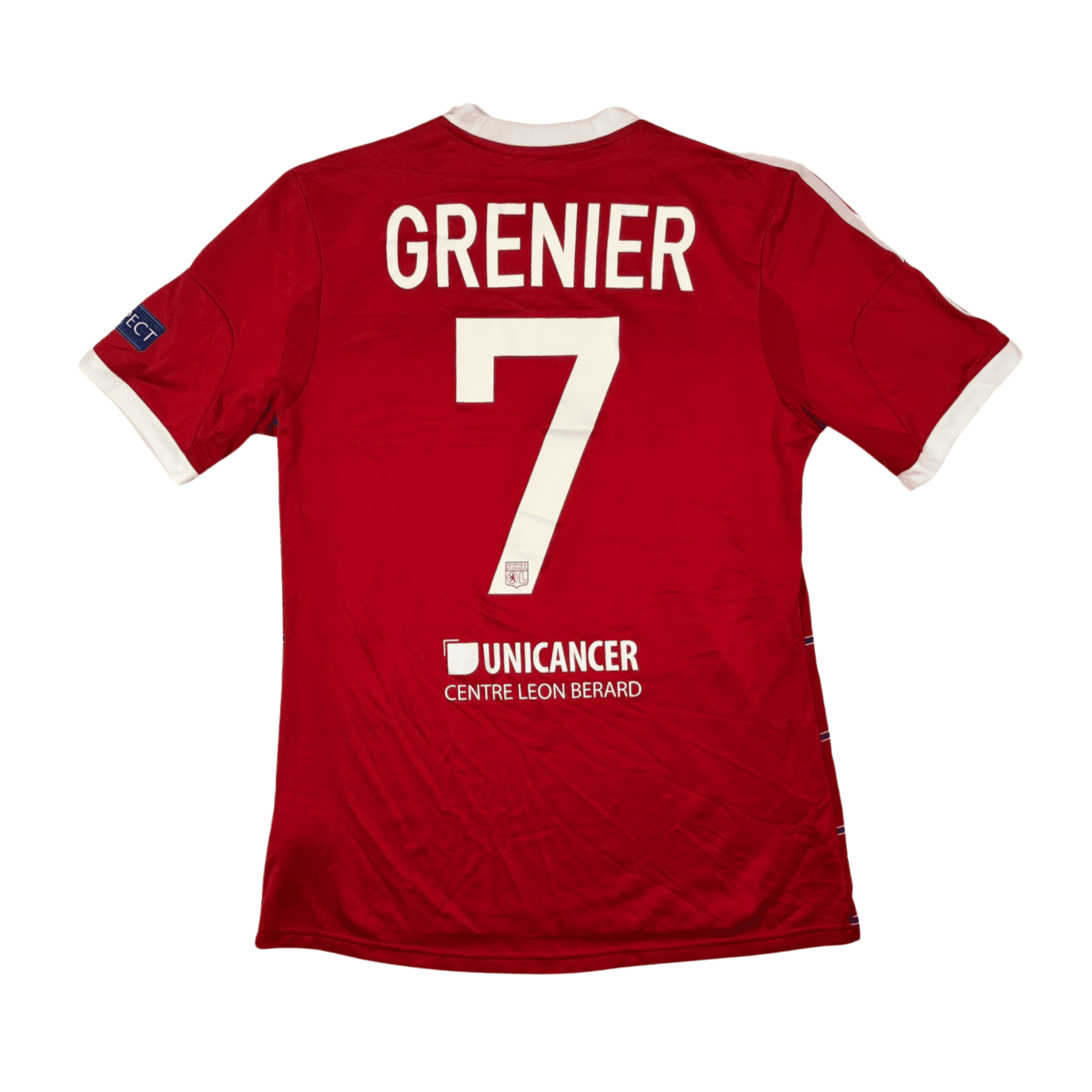 2013/14 - Olympique Lyonnais - Extérieur - "Porté" GRENIER #7 (L)