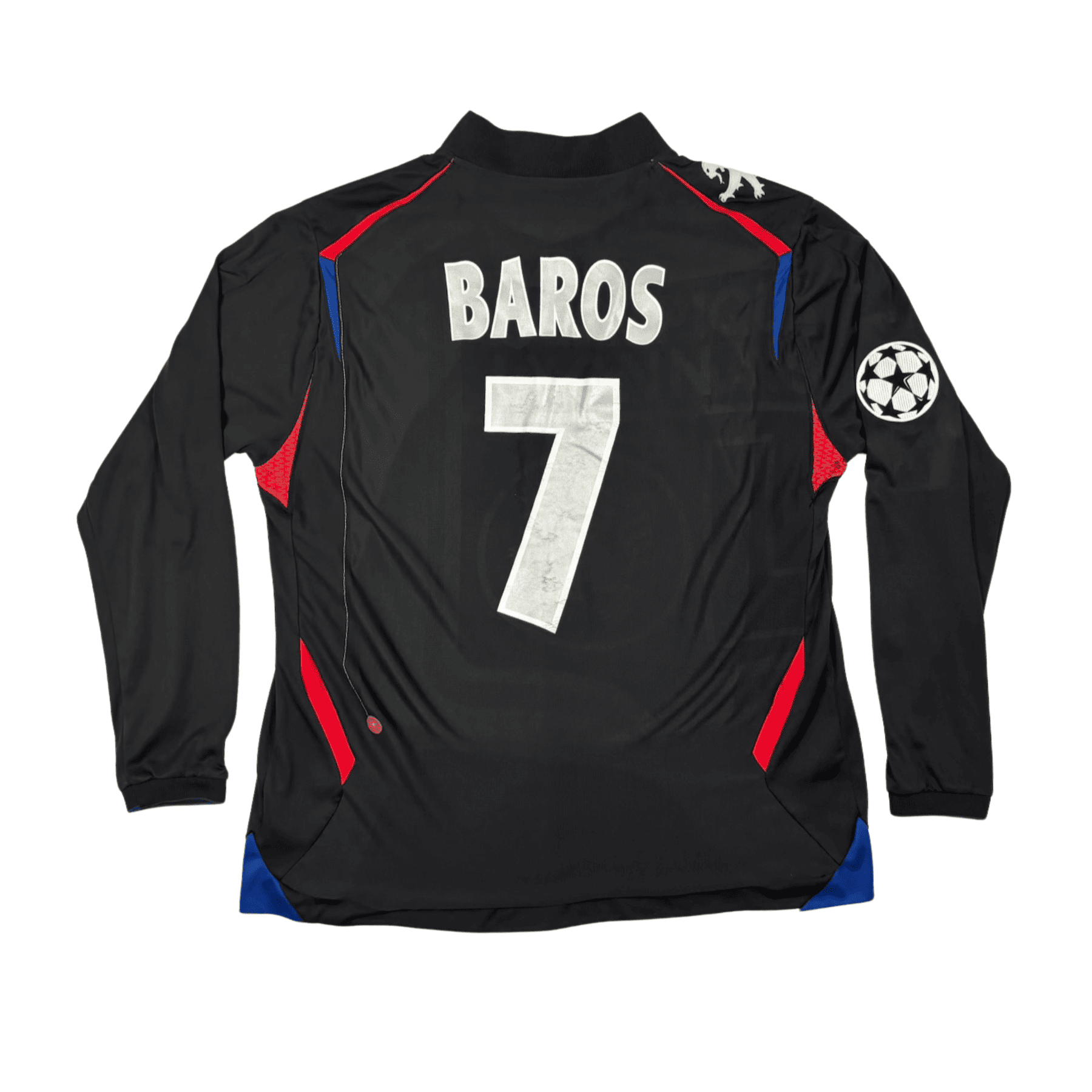 2006/07 - Olympique Lyonnais - Third - "Préparé" BARROS #7 (XL)
