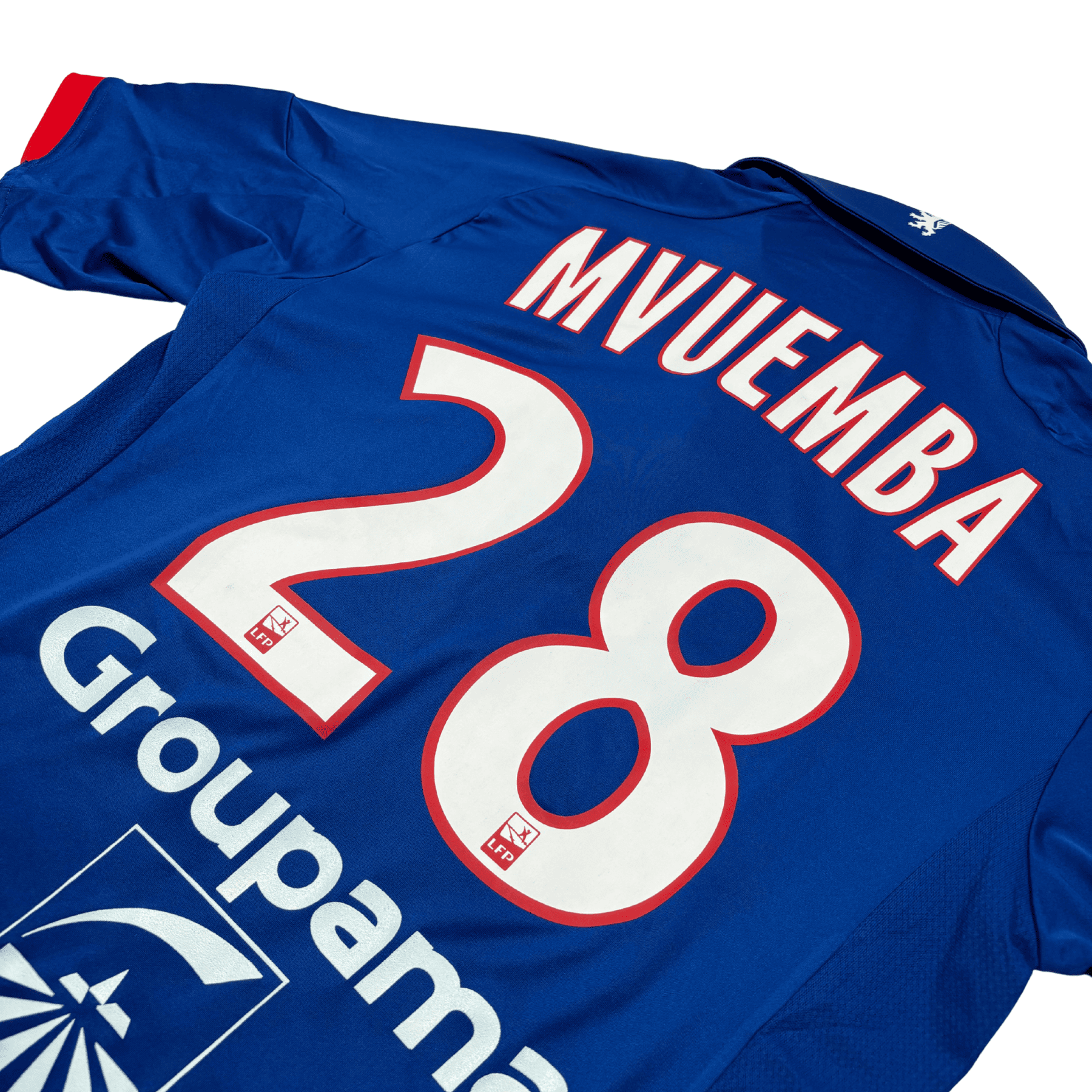 2012/13 - Olympique Lyonnais - Extérieur - "Préparé" MVUEMBA #28 (M)