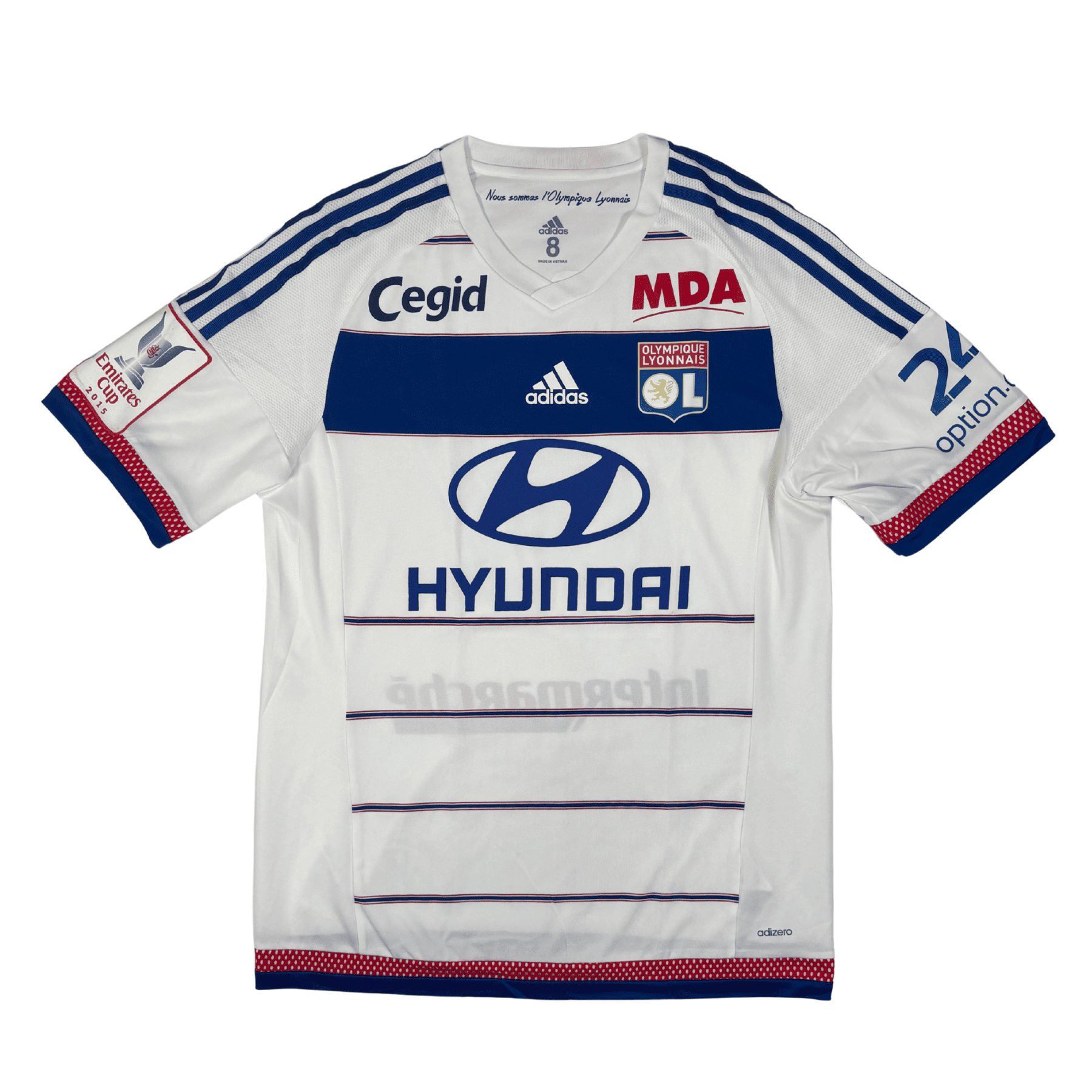 2015/16 - Olympique Lyonnais - Domicile - "Porté/Préparé" MALBRANQUE #17 (L)