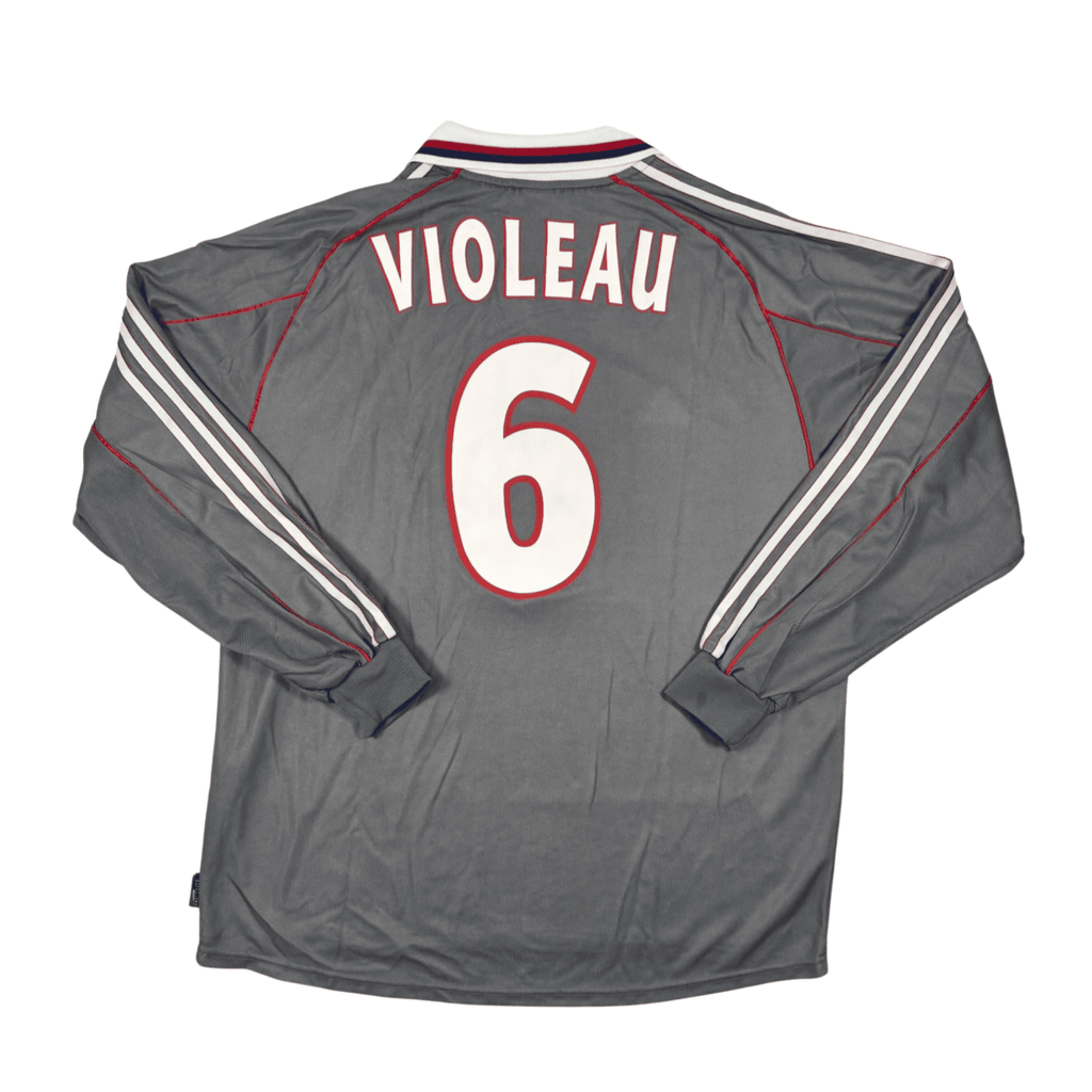 2001/02 - Olympique Lyonnais - Third - "Porté/Préparé/Signé" VIOLEAU #6 (XL)