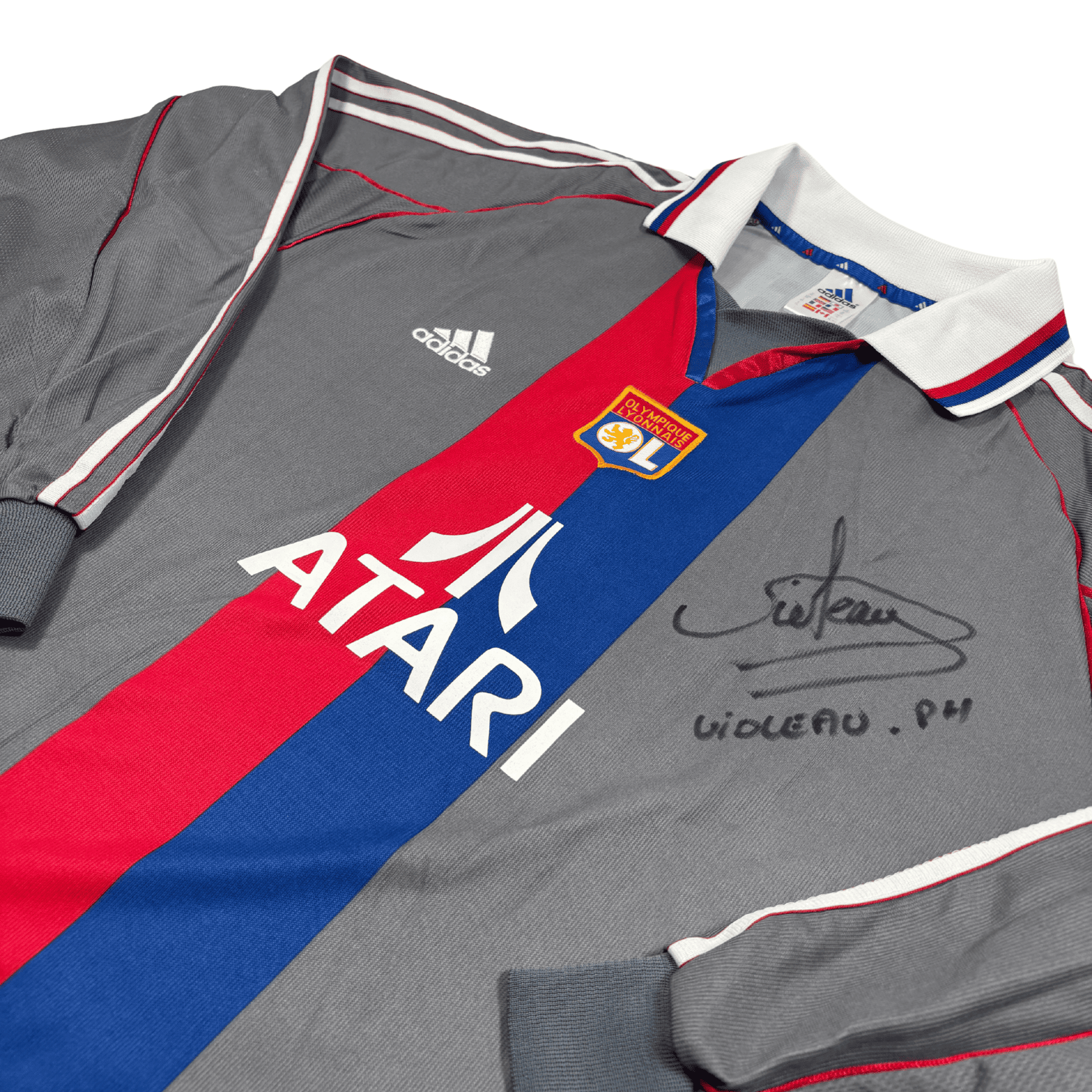 2001/02 - Olympique Lyonnais - Third - "Porté/Préparé/Signé" VIOLEAU #6 (XL)