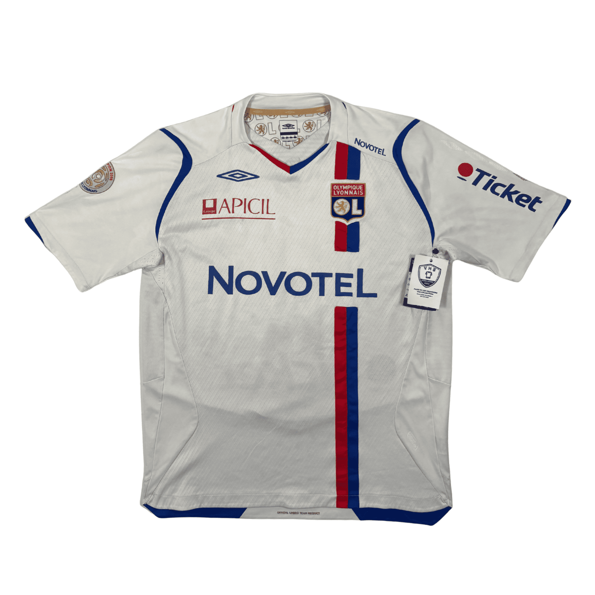 2008/09 - Olympique Lyonnais - Domicile - "Porté/Préparé/Signé" CRIS #3 (L)