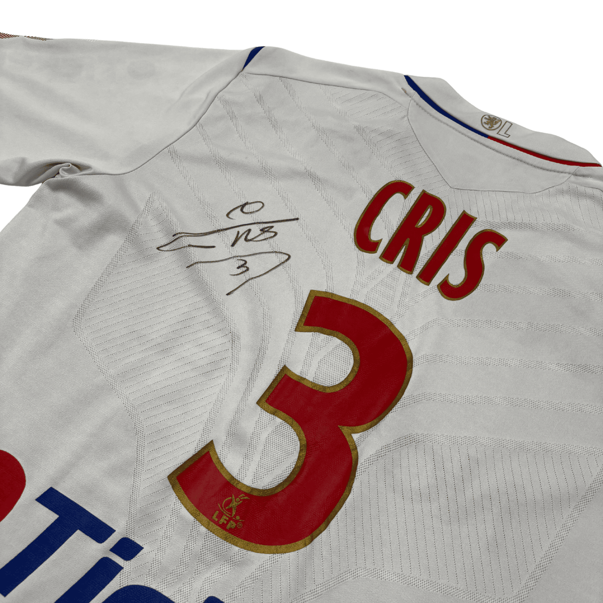 2008/09 - Olympique Lyonnais - Domicile - "Porté/Préparé/Signé" CRIS #3 (L)