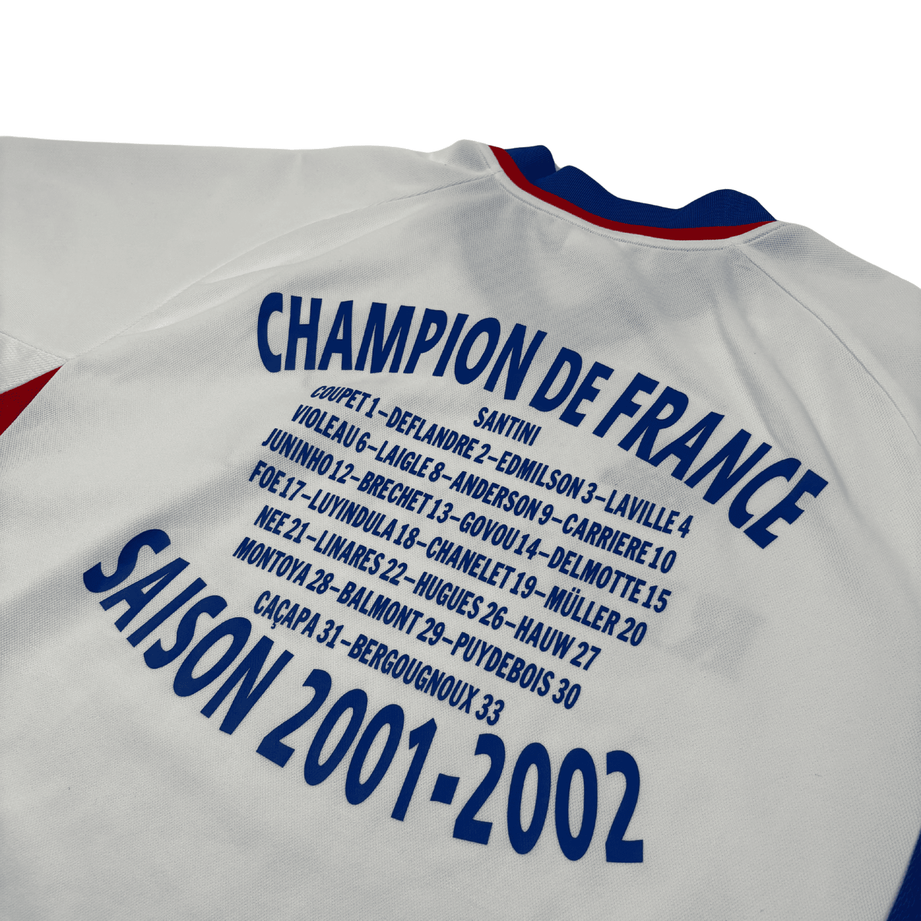 2001/02 - Olympique Lyonnais - Domicile - CHAMPION DE FRANCE (XL)