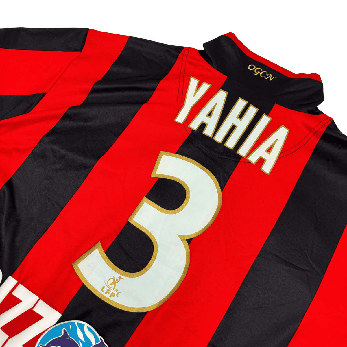 2007/08 - OGC Nice - Domicile - "Porté/Préparé" YAHIA #3 (XL)
